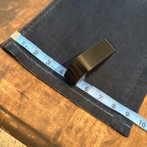 Seven for All Mankind JEN 7 Blue Denim Cropped Wide Leg Jeans! Size 8 - Picture 12 of 13